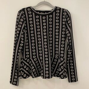 Ann Taylor peplum long sleeve top